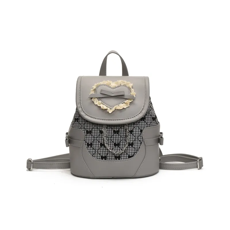 URBAN FOREST PU Backpack Women's White/Silver/Brown-7