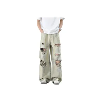MGXEK Jeans Unisex Yellow Mud