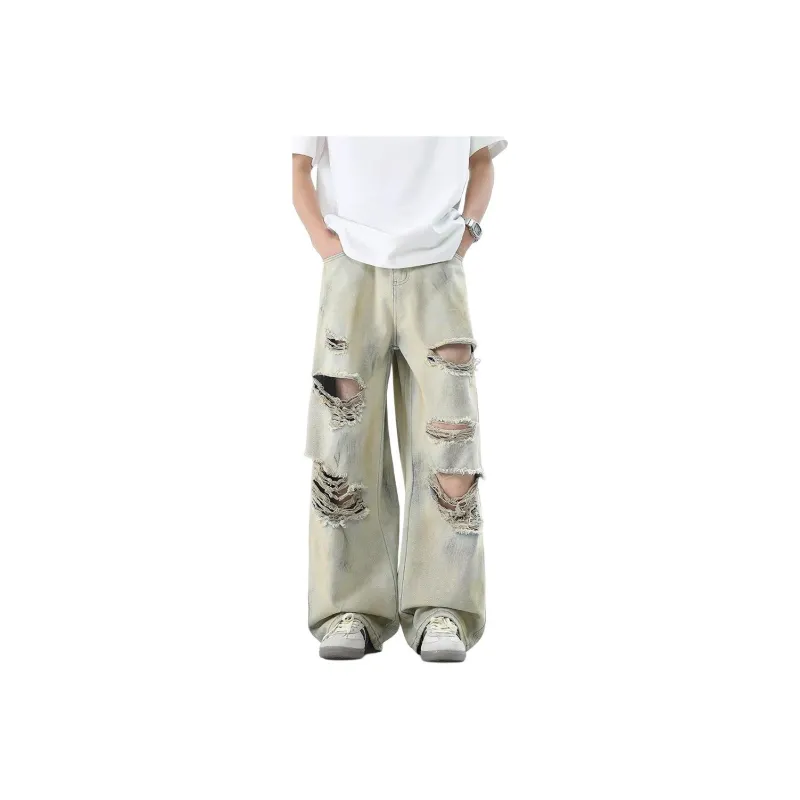 MGXEK Jeans Unisex Yellow Mud-0