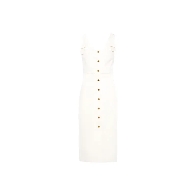 Patou Denim Dungaree Dress-0