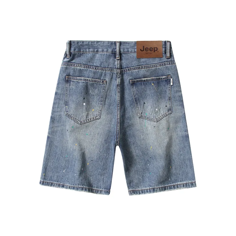 Jeep Denim Shorts Unisex P75DMWNE84 Blue-1