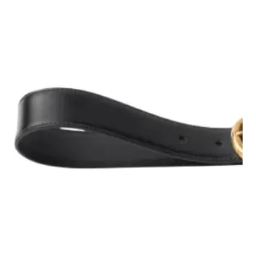 PRADA Leather Belts Unisex Black -1