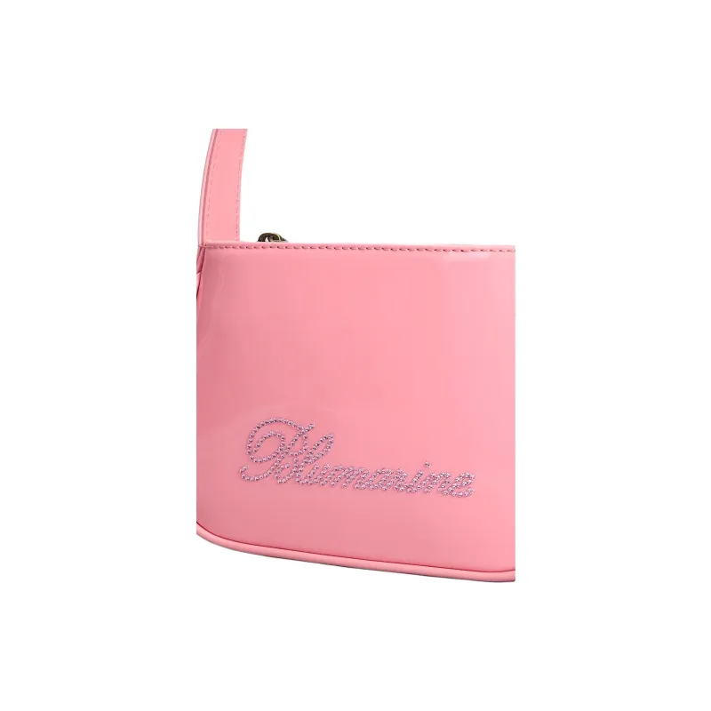 Blumarine Leather Shoulder Bag, Crossbody Bag, Handbag Women's Pink-3