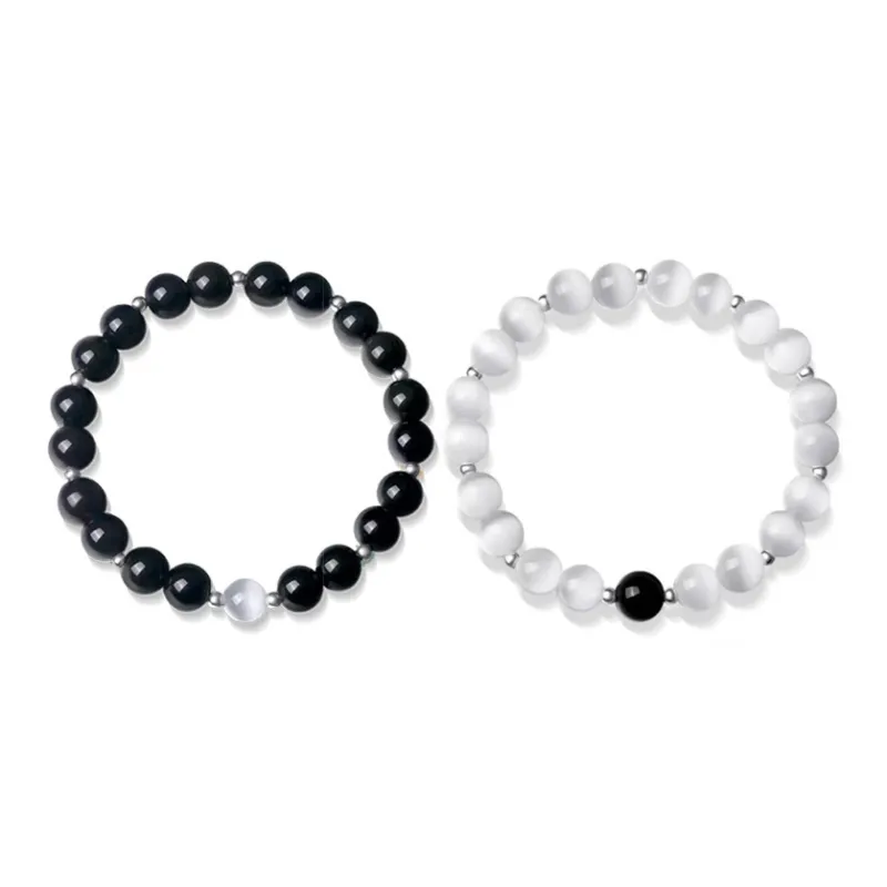 ZUIWENGLANGYASHANWENCHUANG Obsidian Jade Bracelets Unisex-8