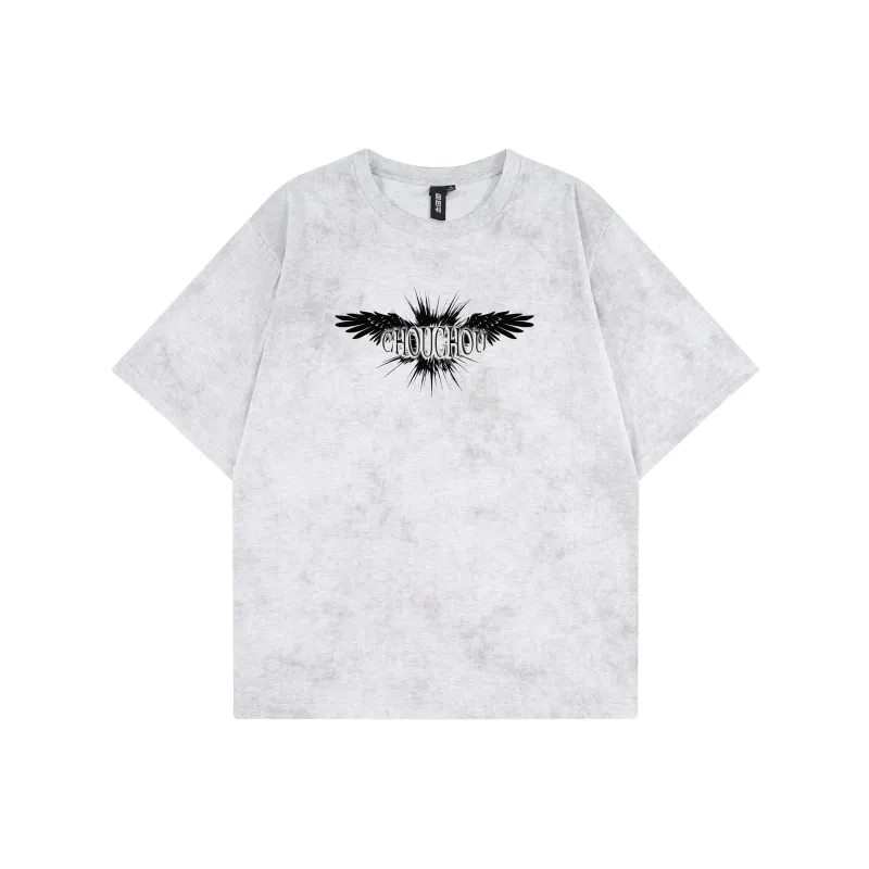 CHOUCHOUS Drop Shoulder Sleeve T Shirt Women's-5