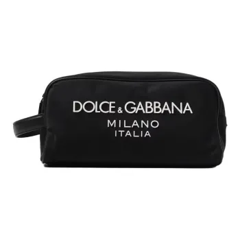 Dolce & Gabbana Nylon Travel Storage Bag Women's Black
