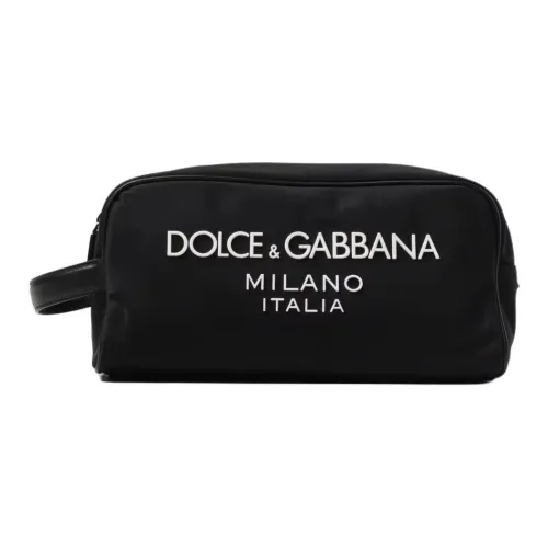 Dolce & Gabbana Nylon Travel Storage Bag Women's Black