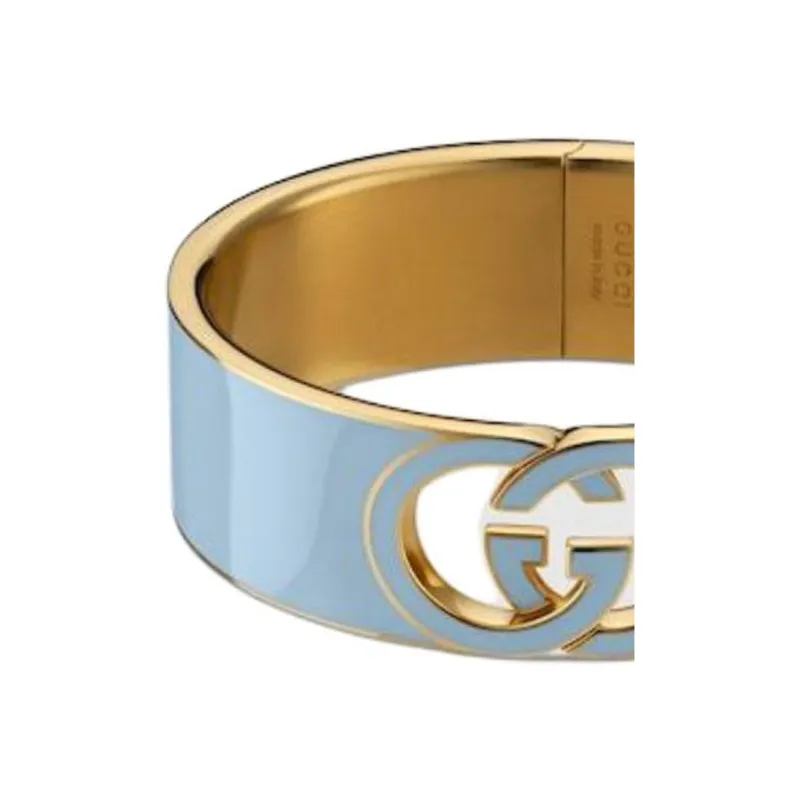 GUCCI Brass Bangles Unisex Blue-2