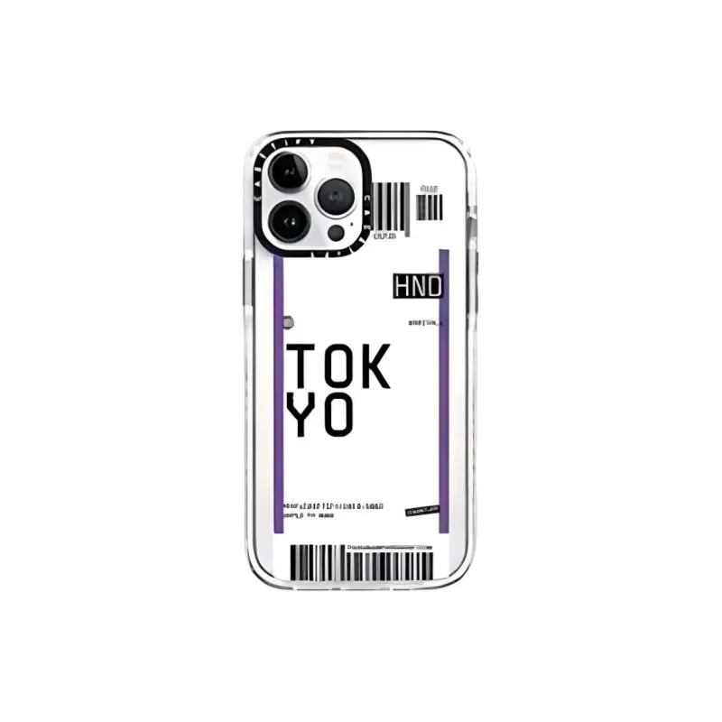 CASETIFY Made Of Polycarbonate City Airline Collection Phone Cases Compatible With IPhone 15/14/13 Series Artsy Style-7