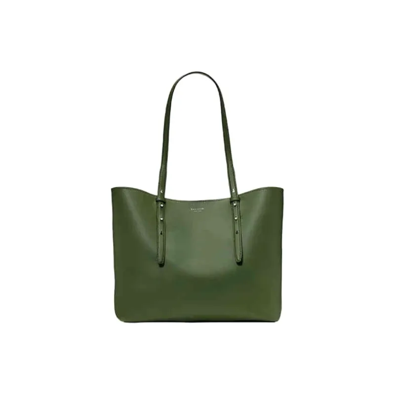 Kate Spade Cow Leather Tote Bag, Shopping Bag, Shoulder Bag Tubas Women's Green-0
