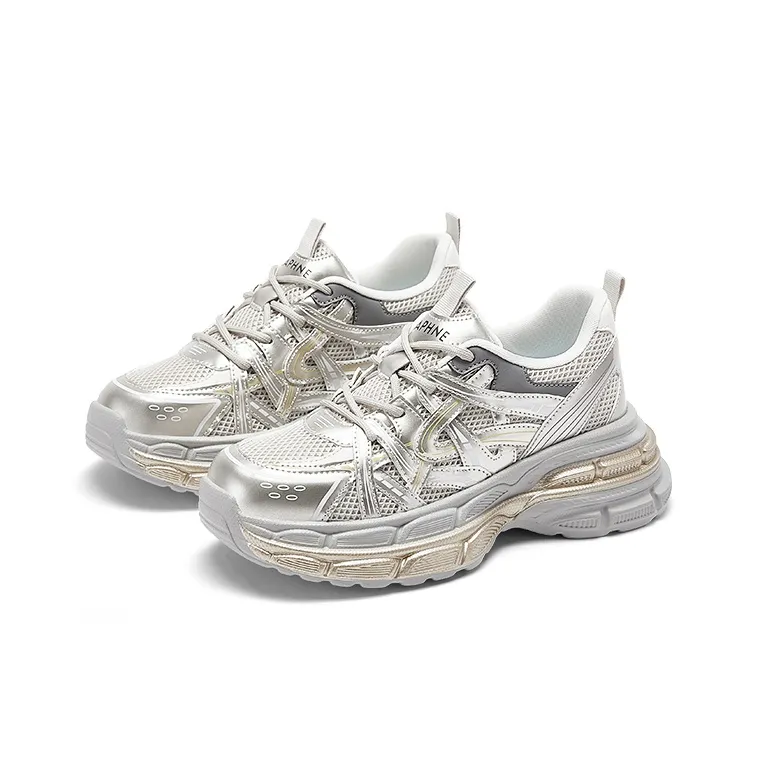 DAPHNE Low Top Chunky Sneakers Women's Gold-5
