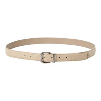 Brunello Cucinelli Genuine Leather Metal Leather Belts Men's Brown 