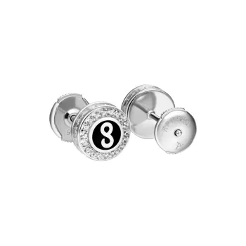 APORRO 925 Sterling Silver Infinite Collection, Chinese Zodiac Snake Ear Studs Unisex