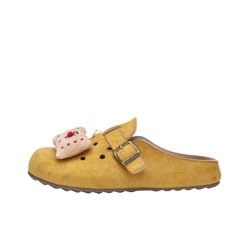 XMISTUO Rubber Sole Quiet Abrasion Resistant Slip Resistant Closed Toe Slippers Women's-6