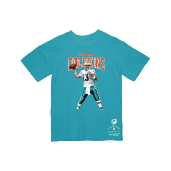 Mitchell & Ness Dan Marino Aqua T Shirt Men's Bright Blue