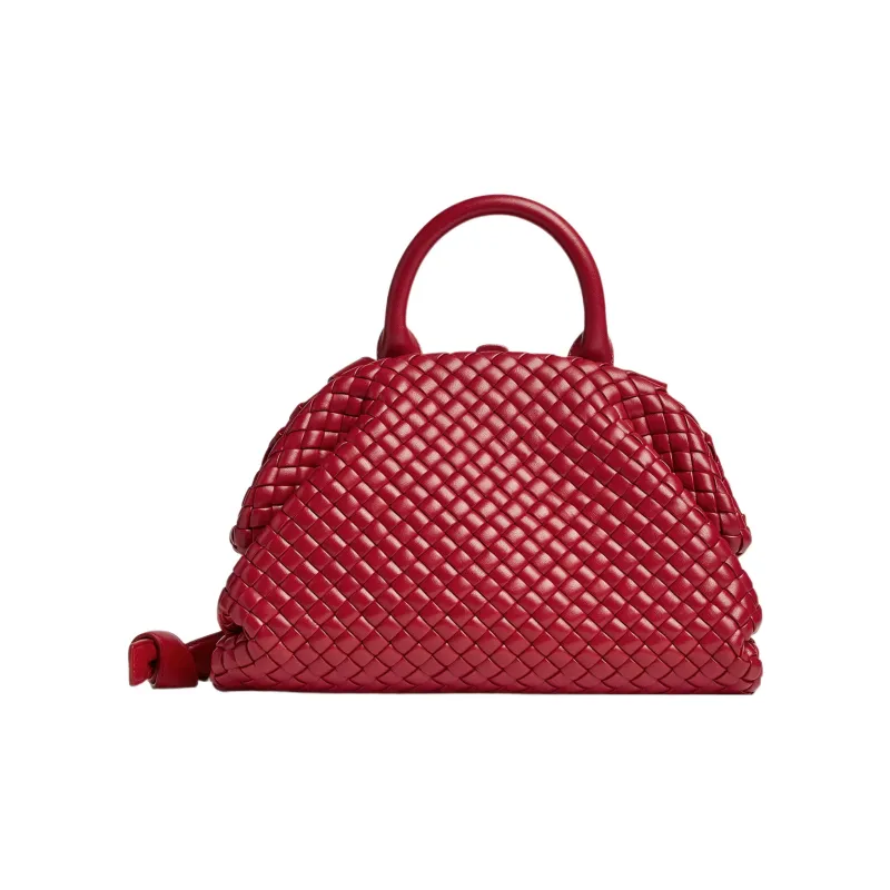 Bottega Veneta Handle Intrecciato Top Handle Small Apple Candy-0