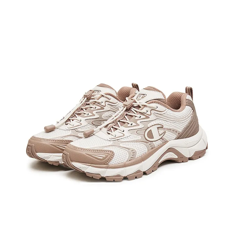 Champion Balance Low Top Chunky Sneakers Women's New Beige/Suede Brown-2