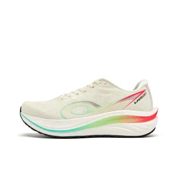 QIAODAN Navigation 600 Running Shoes Men Low Top Ivory White Silver