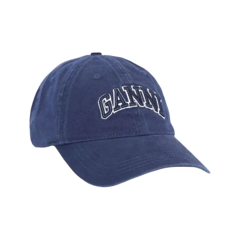 GANNI Logo embroidered Cap-0