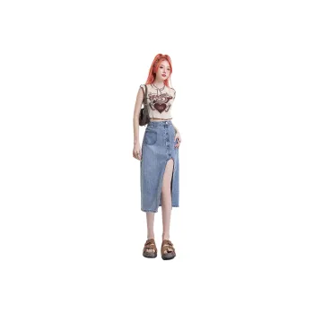 Zomuros Denim Long Skirt Women's