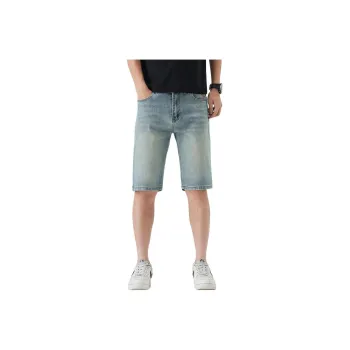 Izexx Denim Shorts Men Vintage Blue