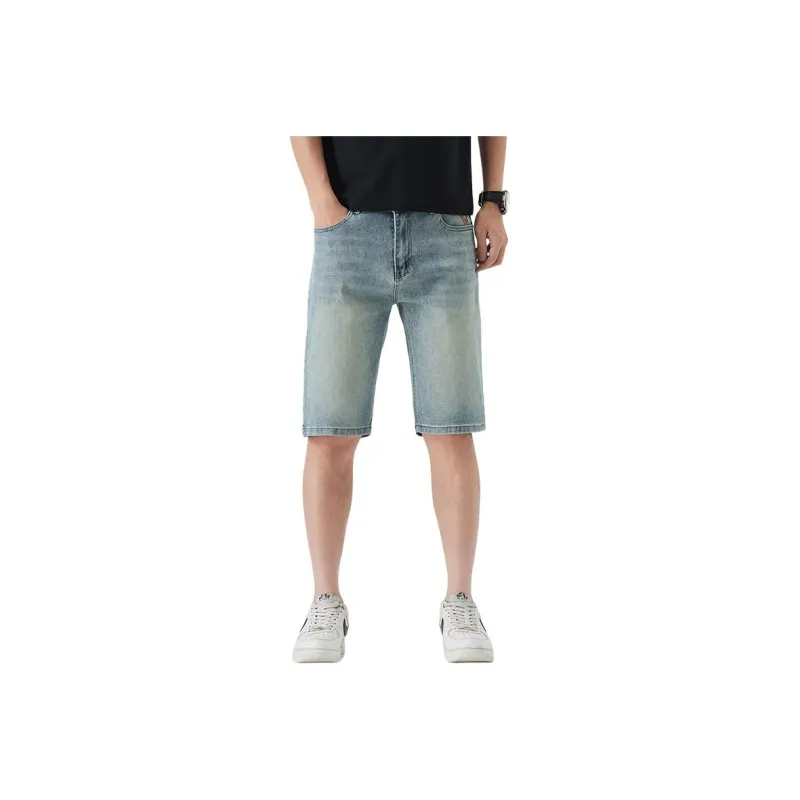 Izexx Denim Shorts Men Vintage Blue-0