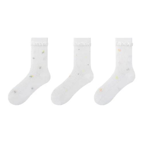 Top Melon Mid Calf Socks Women's Combo Set