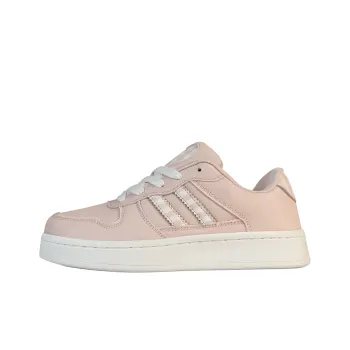 BKAE Abrasion Resistant, Lightweight, And Breathable Low Top Skateboard Shoes Unisex Flesh Pink