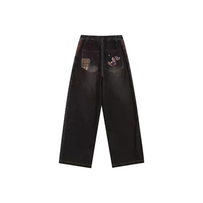 EOEI Jeans Women's Black Gray Color-1