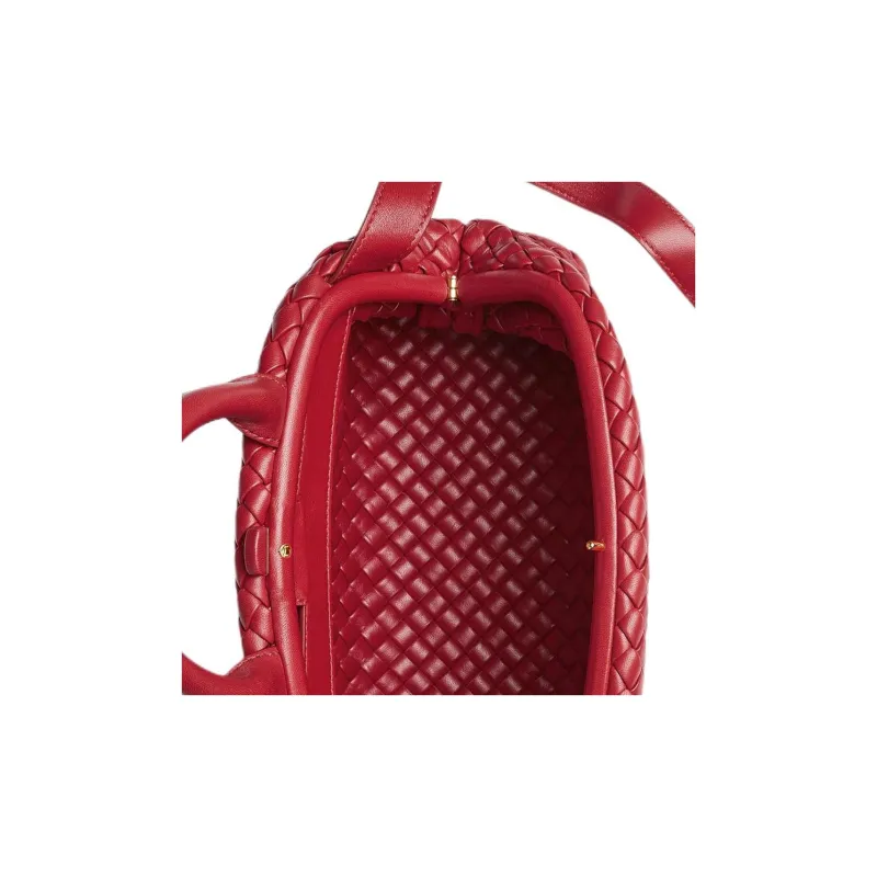 Bottega Veneta Handle Intrecciato Top Handle Small Apple Candy-4