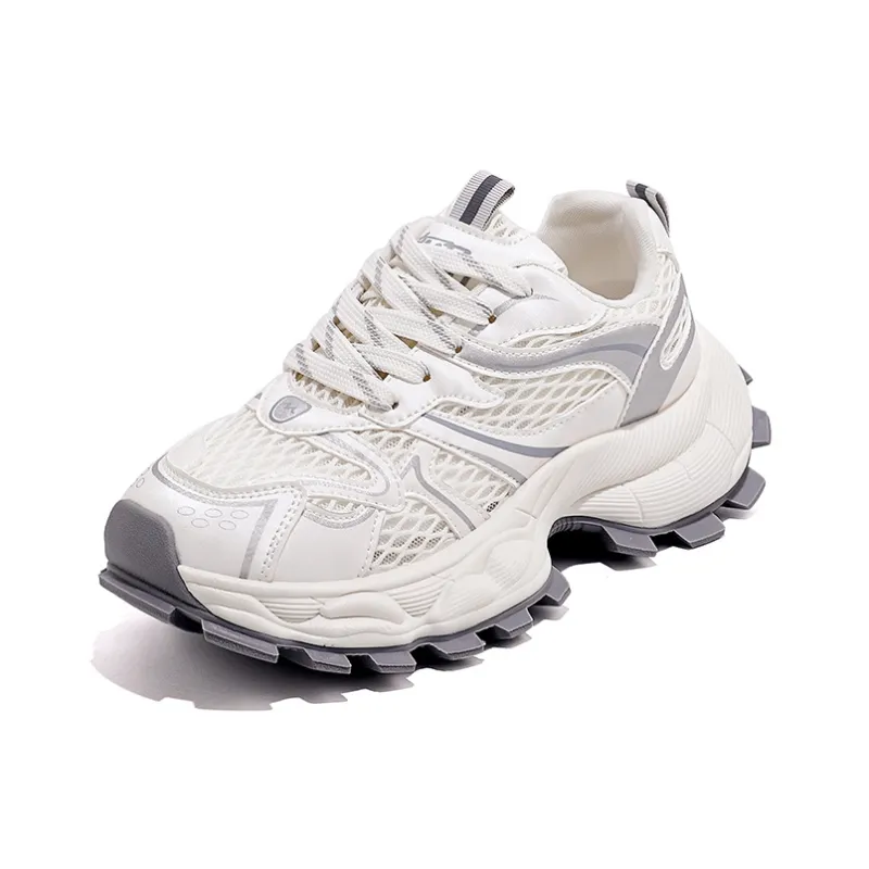 Lin's Travels Cushioning, Wear Resistant Low Top Chunky Sneakers Women's-0