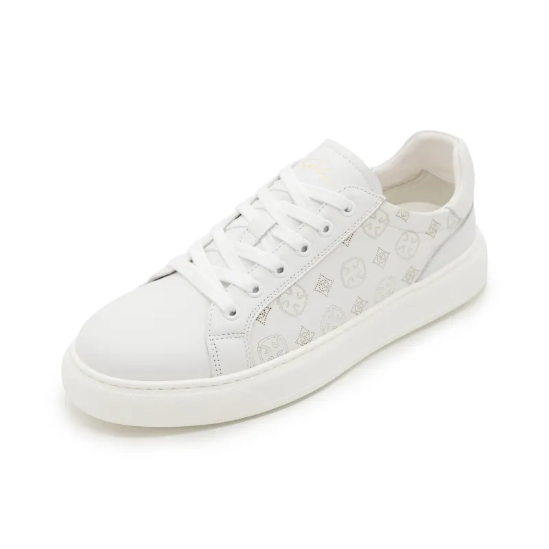 Satchi Low Top Skateboard Shoes Men's White-5