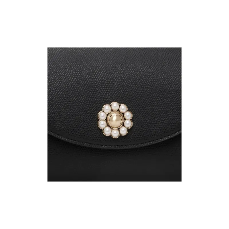 SIMONE ROCHA Leather Clutch Shoulder Bag Women's Black-3