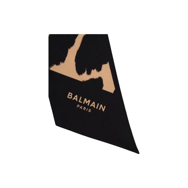 BALMAIN Leopard print Silk Bandana-1