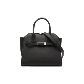 Valextra Calfskin Handbag Mini Women's Black