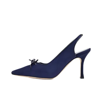 MANOLO BLAHNIK Farid Slim Heel High Heels 9cm Women's Blue