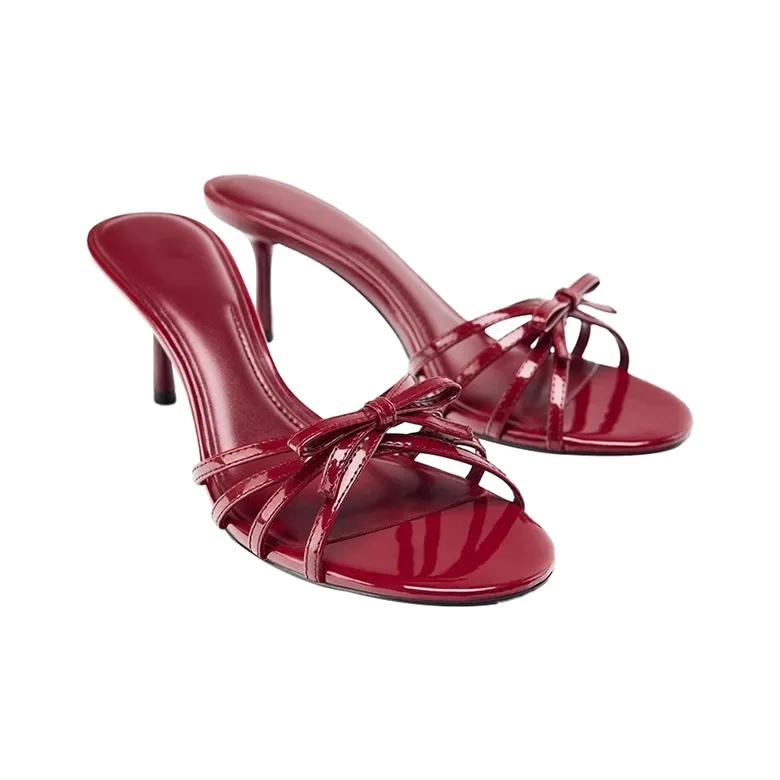 TADSW Rubber Sole Odor Resistant, Abrasion Resistant Slide Slippers Women's Red-3