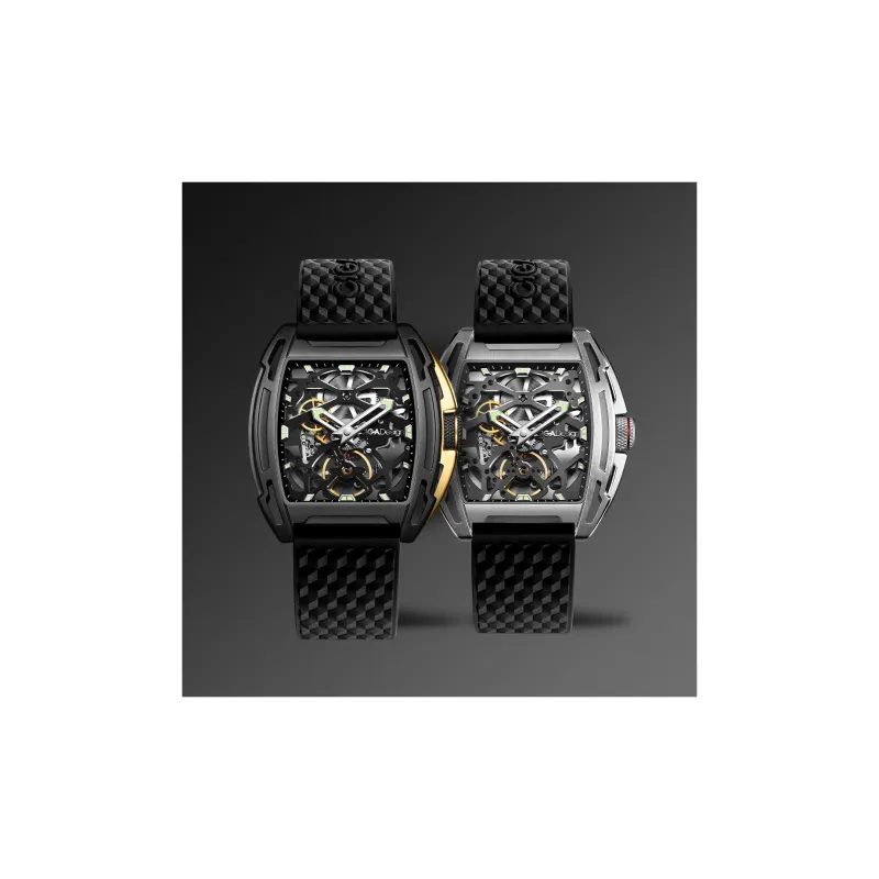 CIGA Design Z Series Edge Boundarybreaker Edition Mechanical Movement Silicone Strap Watch Men's Watches Silver Dial-2
