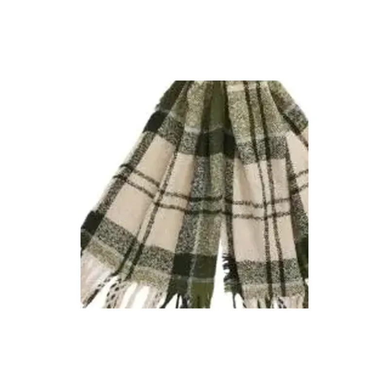 BARBOUR Polyester Knit Scarves Unisex Green-1