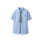 [Light and Translucent Skin Feel]Sky Blue (B Blue Gray Label Chest Logo)