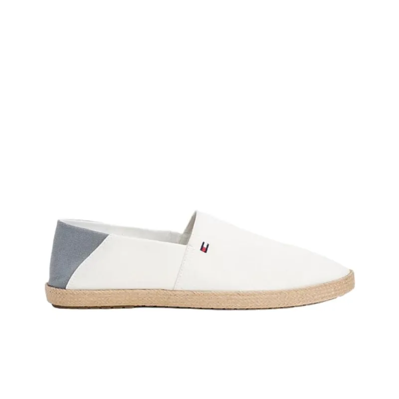 Tommy Hilfiger Flag Embroidery Espadrilles Men's White-1