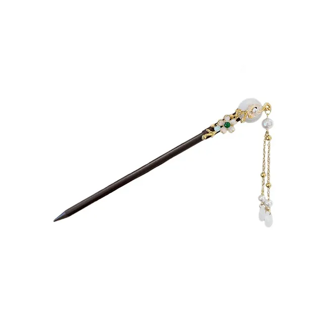 Pink Empress Wooden Hairpins Women's-0