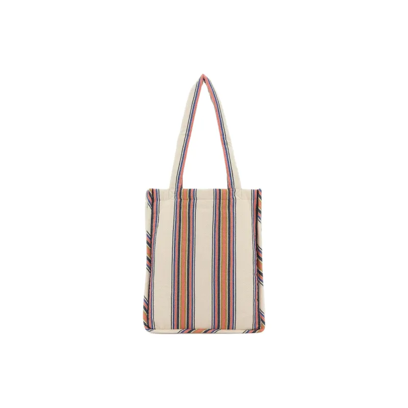 A.P.C Fabric Tote Bag, Shopping Bag, Shoulder Bag Women's Beige & Orange-2