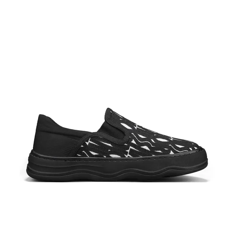 AD Breathable And Lightweight Low Top Casual Shoes Men's Black-1
