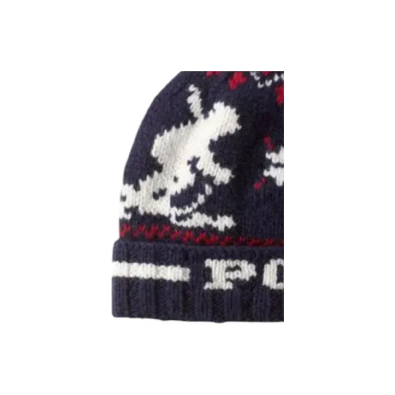 Ralph Lauren Cotton Beanies Kids' Marine Blue-1