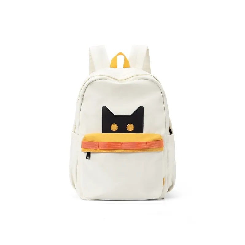 NOXXON Nylon Backpack Women's Ecru/Obsidian Black-0