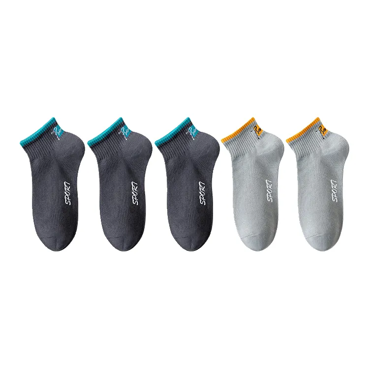 Cotton Gene No Show Socks Men's 5 Pack-13