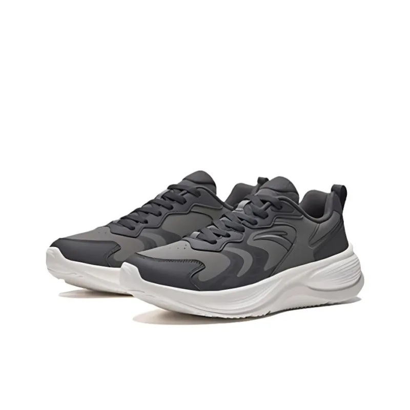 Anta Speeding Anti Slip Wear Resistant Low Top Running Shoes Men's Gray-2