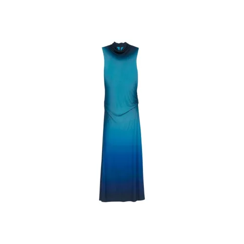 JONATHAN SIMKHAI SS25 Sleeveless Dress Women's Blue Green