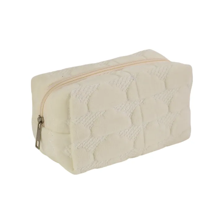 QEEDNS Good Looking Cream Cloud Makeup Bags Portable Large Capacity-4